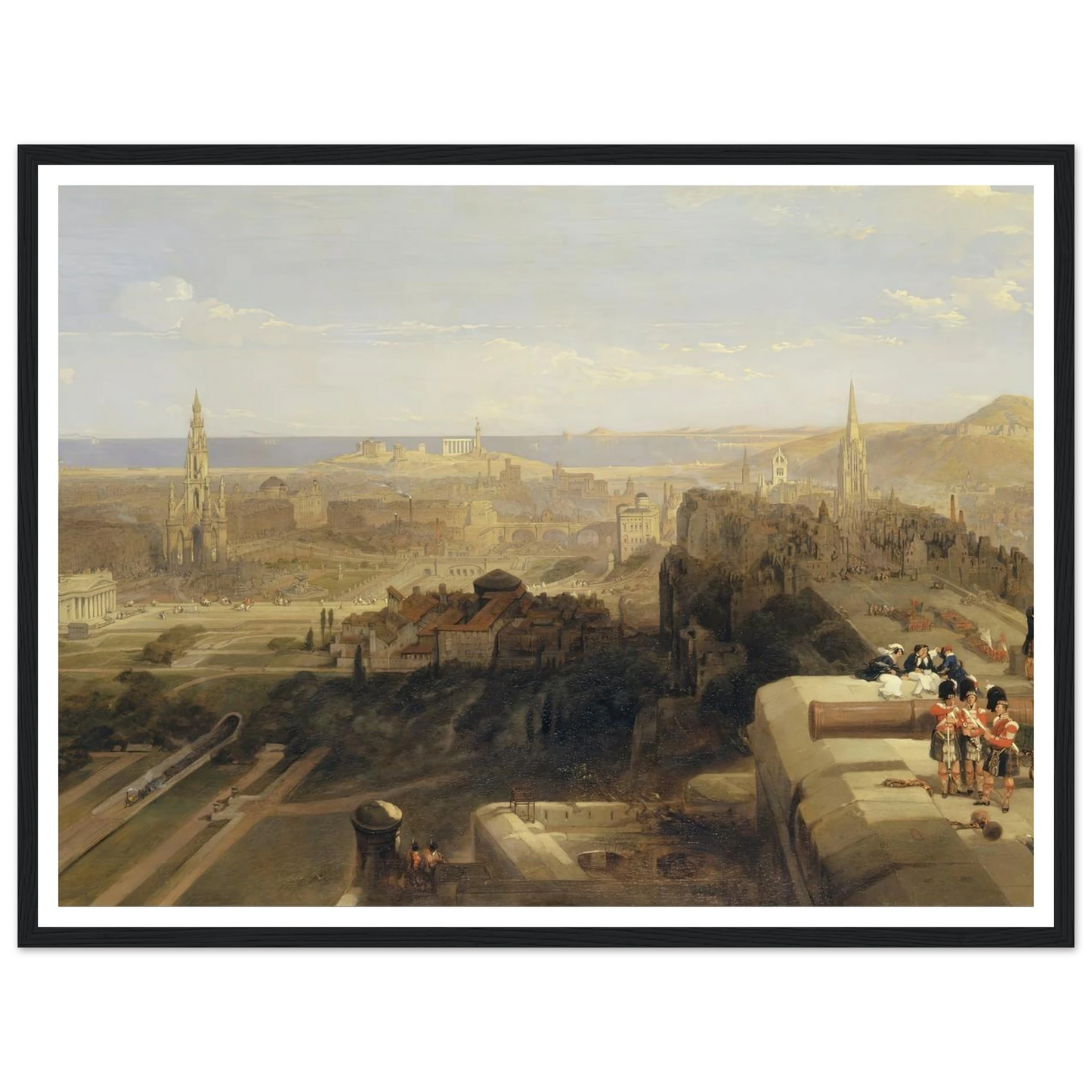 Edinburgh from the Castle Art Print | David Roberts-Quipham Collections