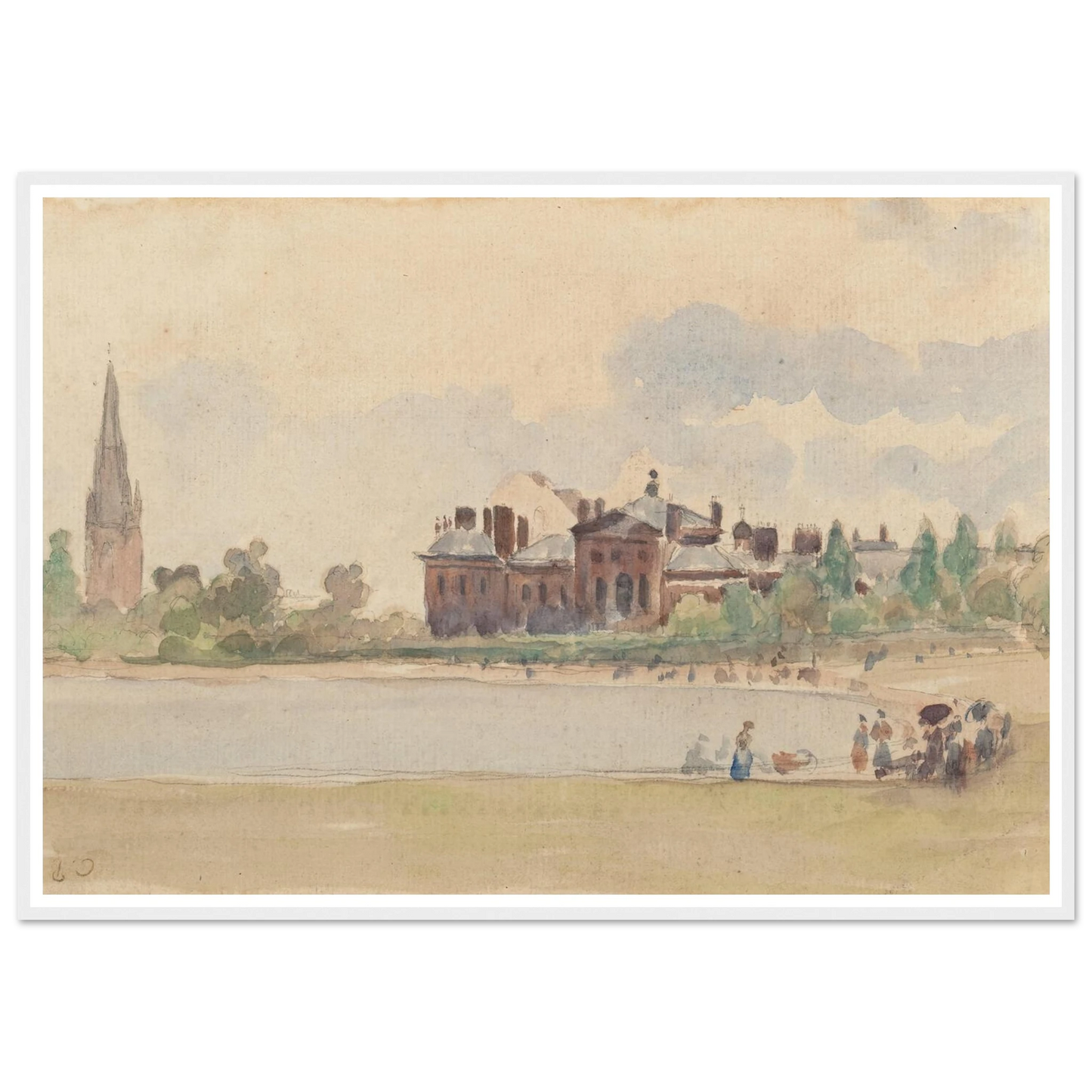 Kensington Gardens, London (1890) Art Print | Camille Pissarro-Quipham Collections