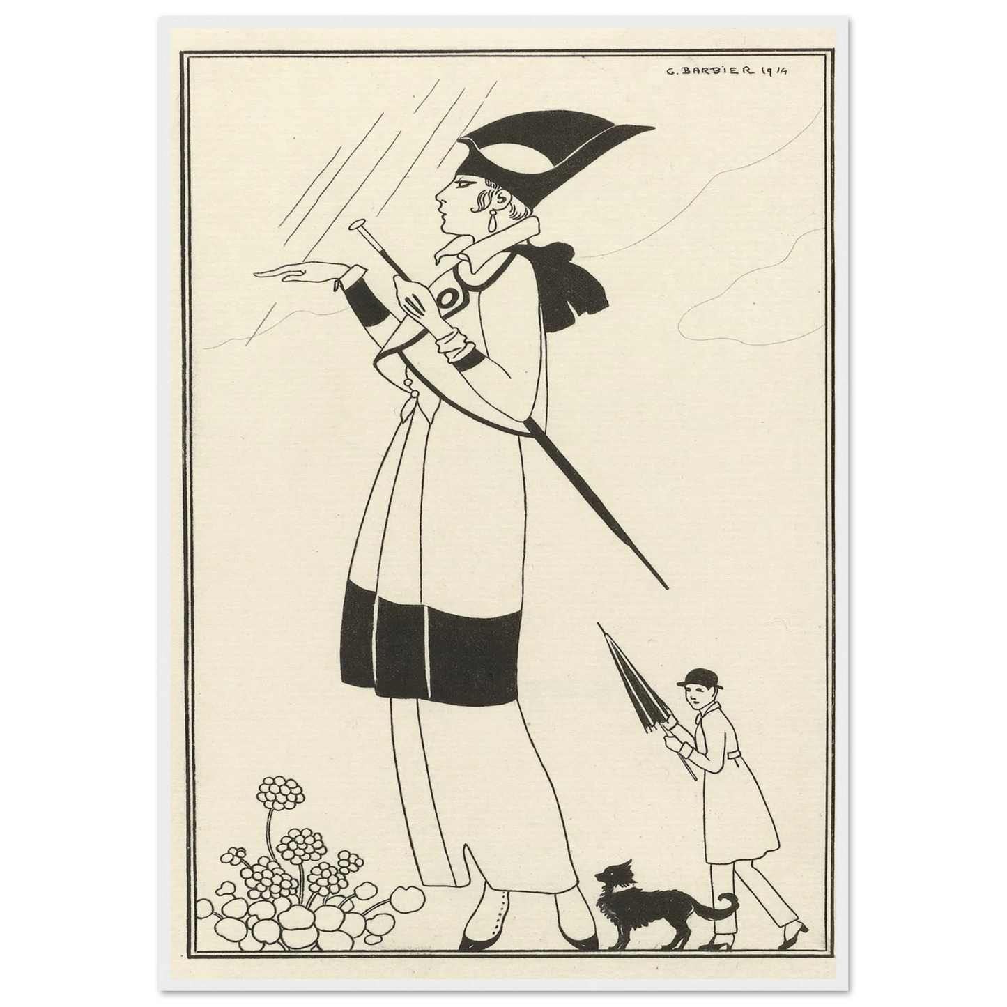 Tailleur de ratin (1914) Art Print | George Barbier-Quipham Collections