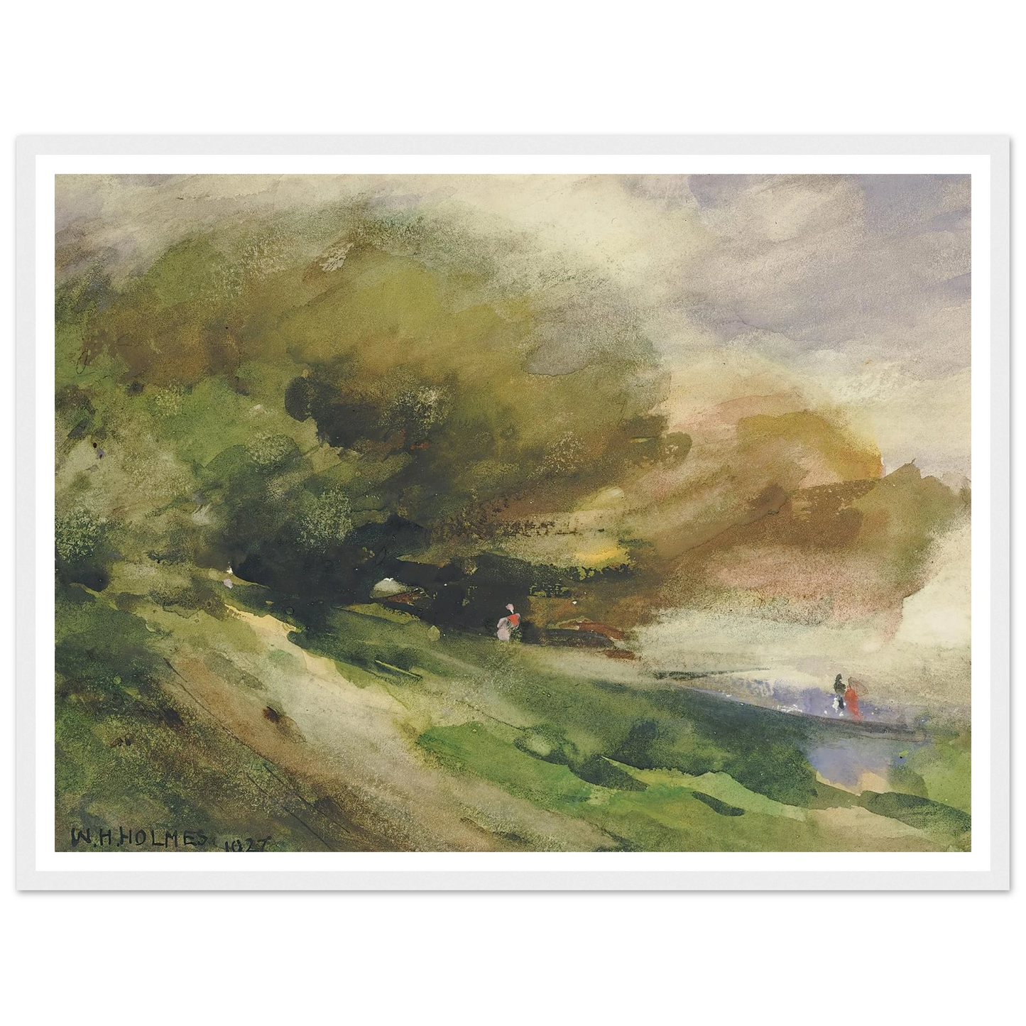 The Shaded Walk (1927) Art Print | William Henry Holmes-Quipham Collections