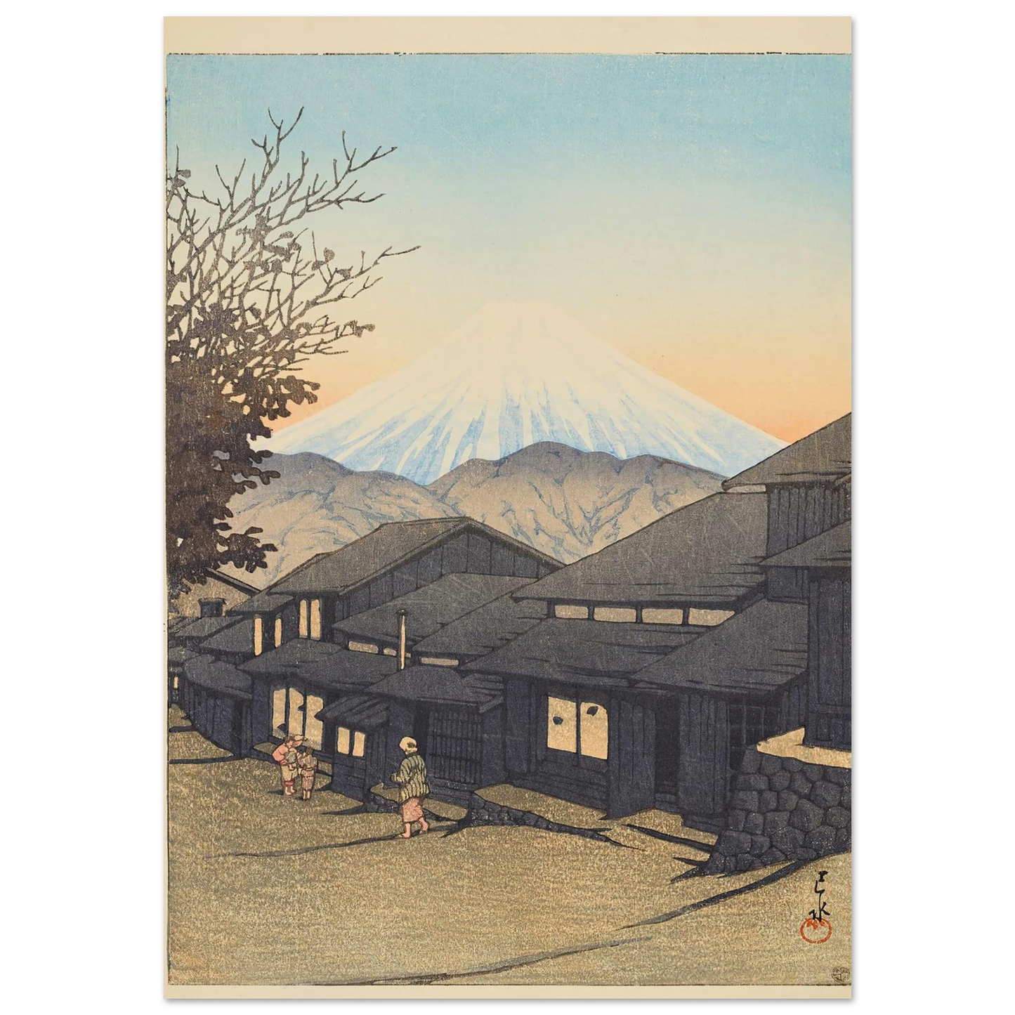 Yui in Suruga Province (Suruga Yuicho) (1931) Art Print | Kawase Hasui-Quipham Collections