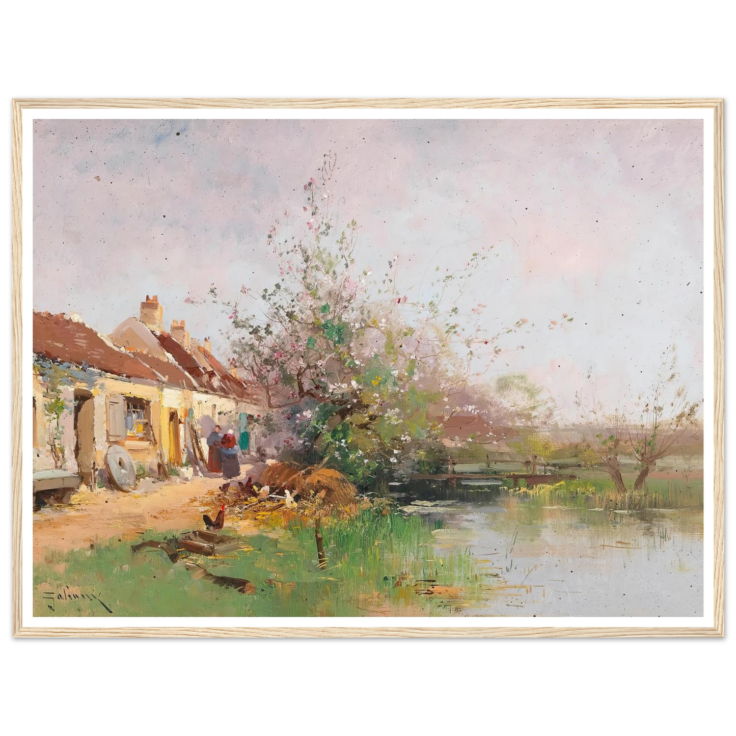 Frühlingstag am Bachufer Art Print | Eugene Galien Laloue-Quipham Collections