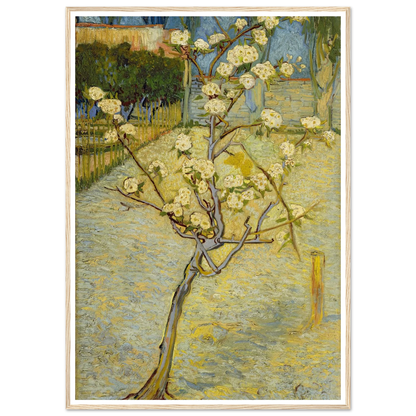 Small pear tree in blossom (1888) Art Print | Vincent van Gogh-Quipham Collections