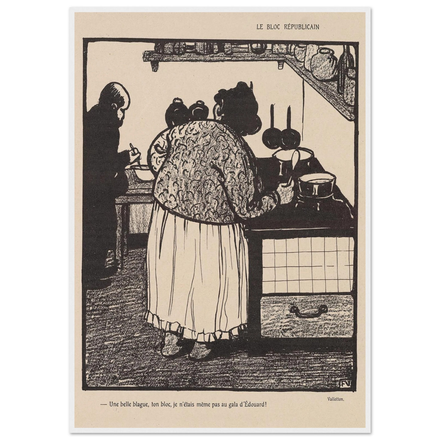 22 mai 1903 Art Print | Felix Vallotton-Quipham Collections