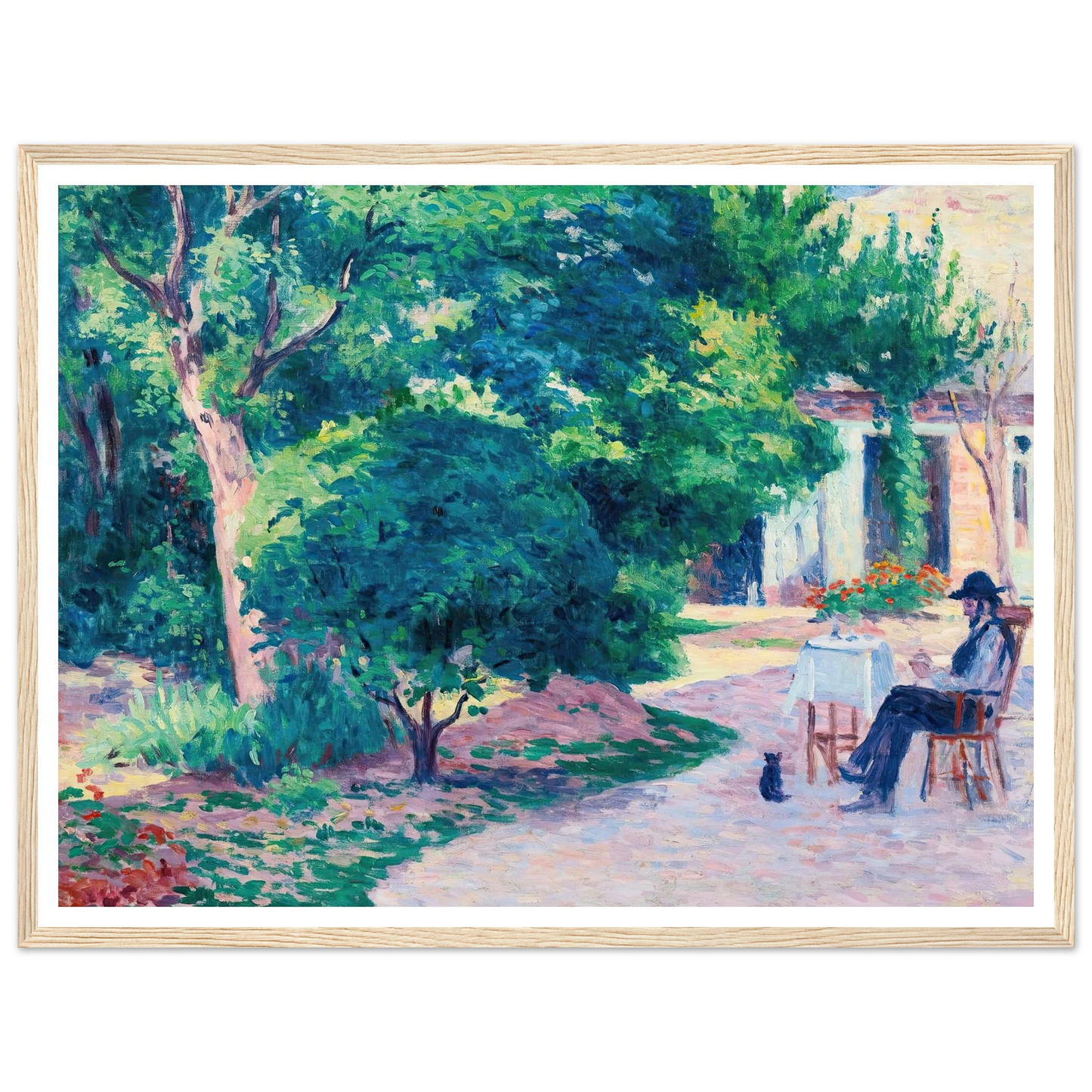 Paris, Le Jardin D’alexandre Charpentier Au Hameau Boileau (circa 1900) Art Print | Maximilien Luce-Quipham Collections