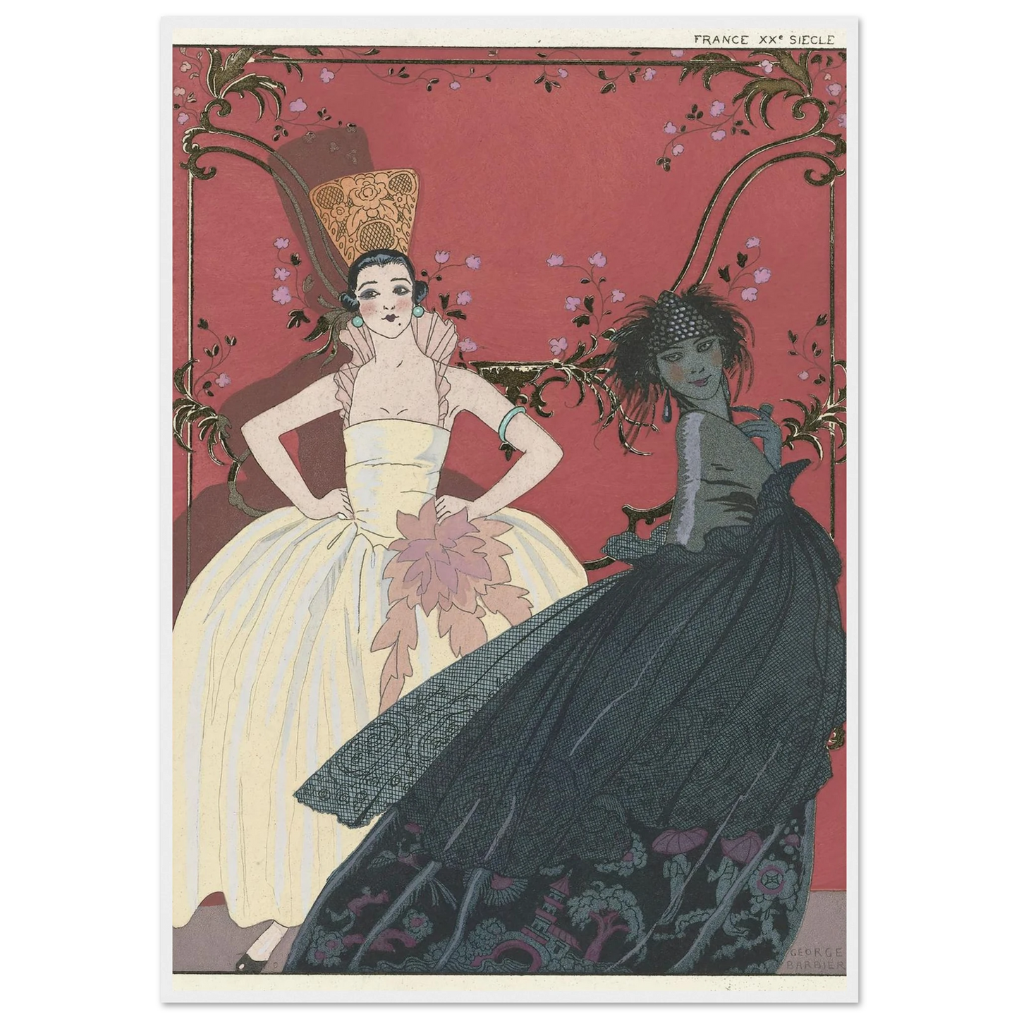 Le Jour et la Nuit (1922) Art Print | George Barbier-Quipham Collections