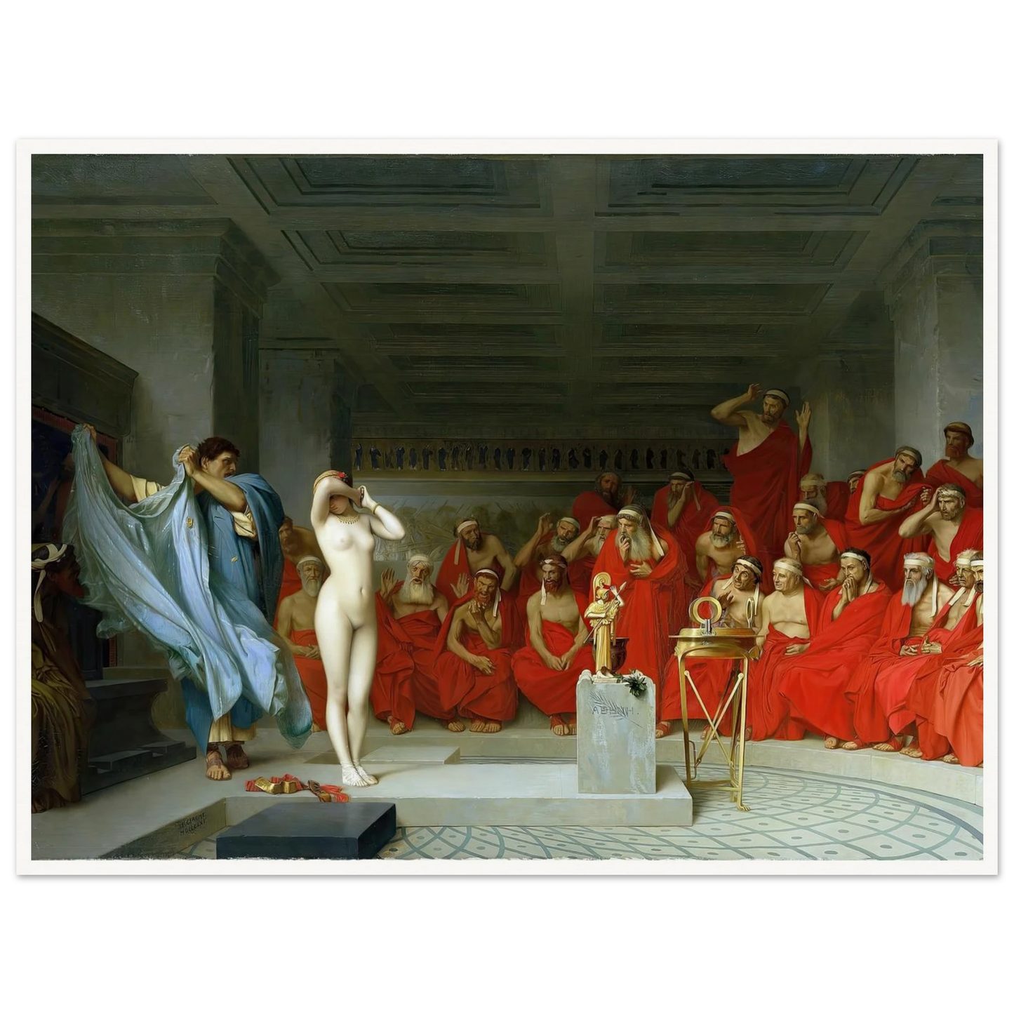 Phryne revealed before the Areopagus (1861) Art Print | Jean Leon Gerome-Quipham Collections