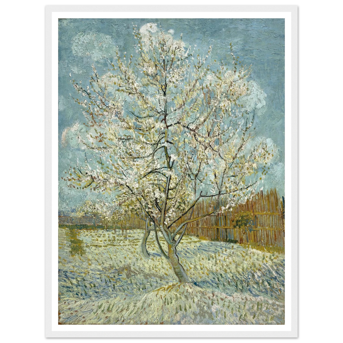 The pink peach tree (1888) Art Print | Vincent van Gogh-Quipham Collections