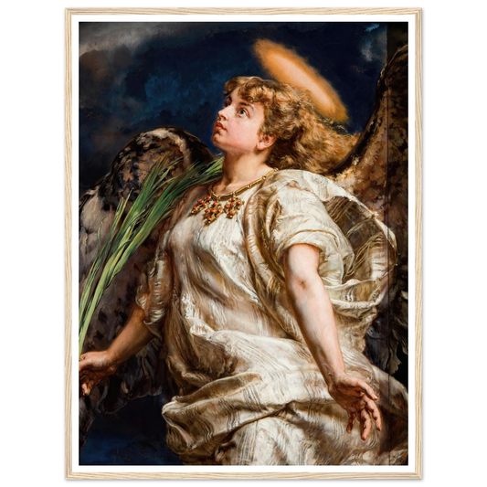 Song – study for the painting of Joan of Arc (1886) Art Print | Jan Matejko - Framed Poster - 30x40 cm / 12x16″ - Black frame