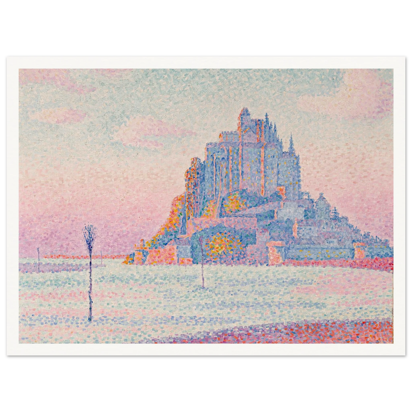 Mont Saint-Michel, Setting Sun (1897) Art Print | Paul Signac-Quipham Collections