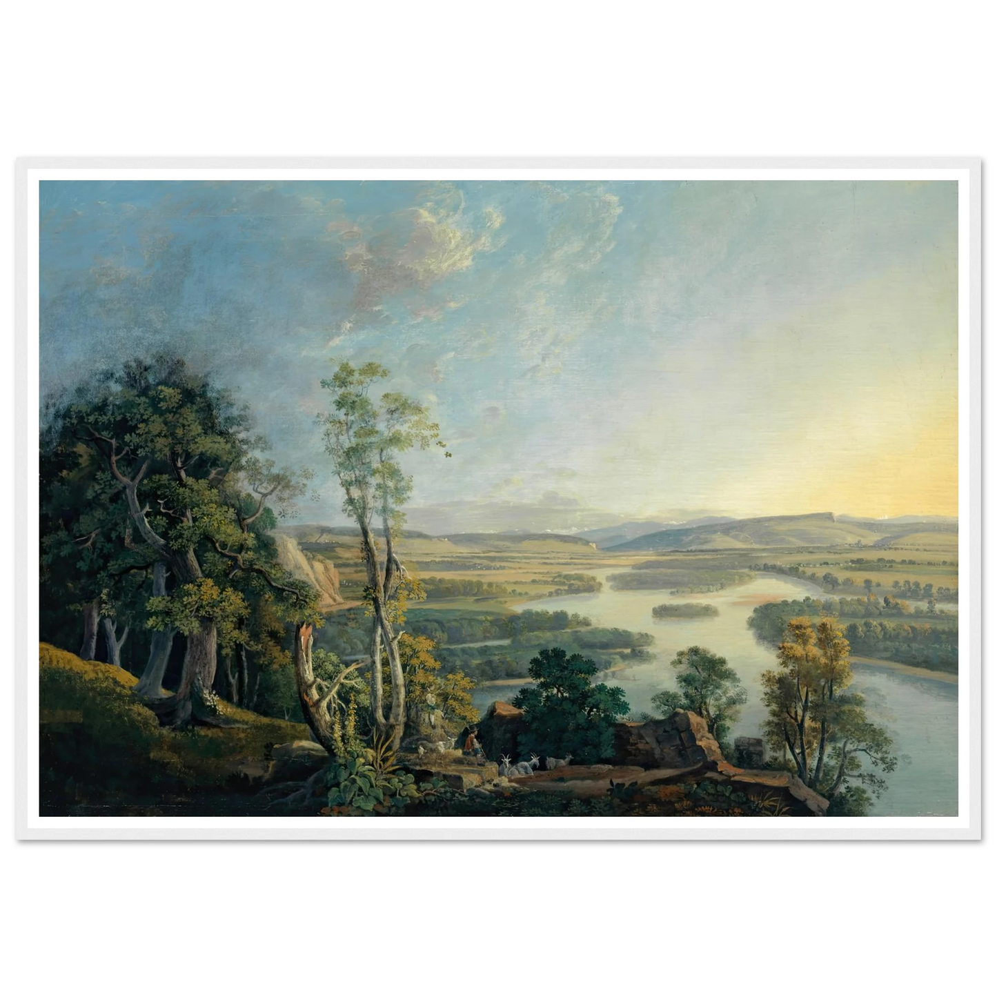 Landscape of the Rhine near the Isteinerklotz Art Print | Peter Birmann-Quipham Collections