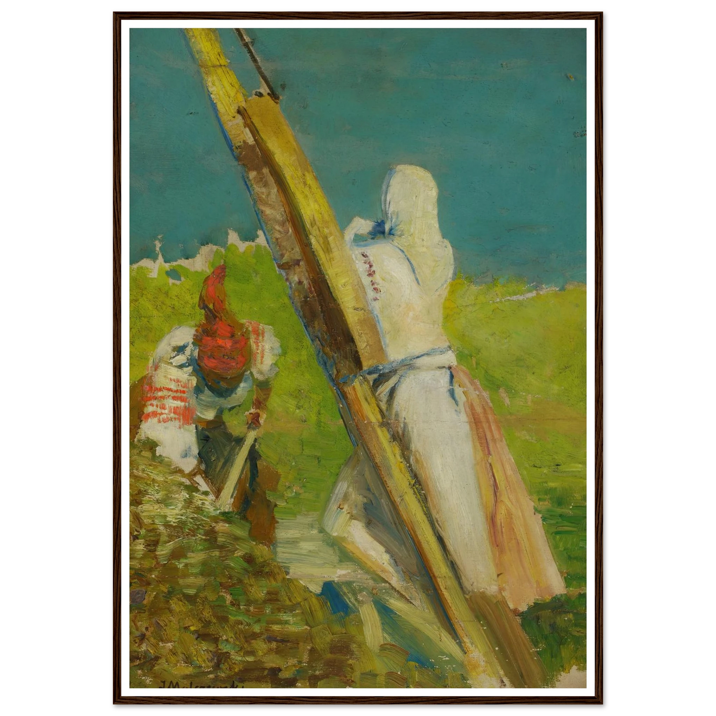At the shadoof Art Print | Jacek Malczewski-Quipham Collections