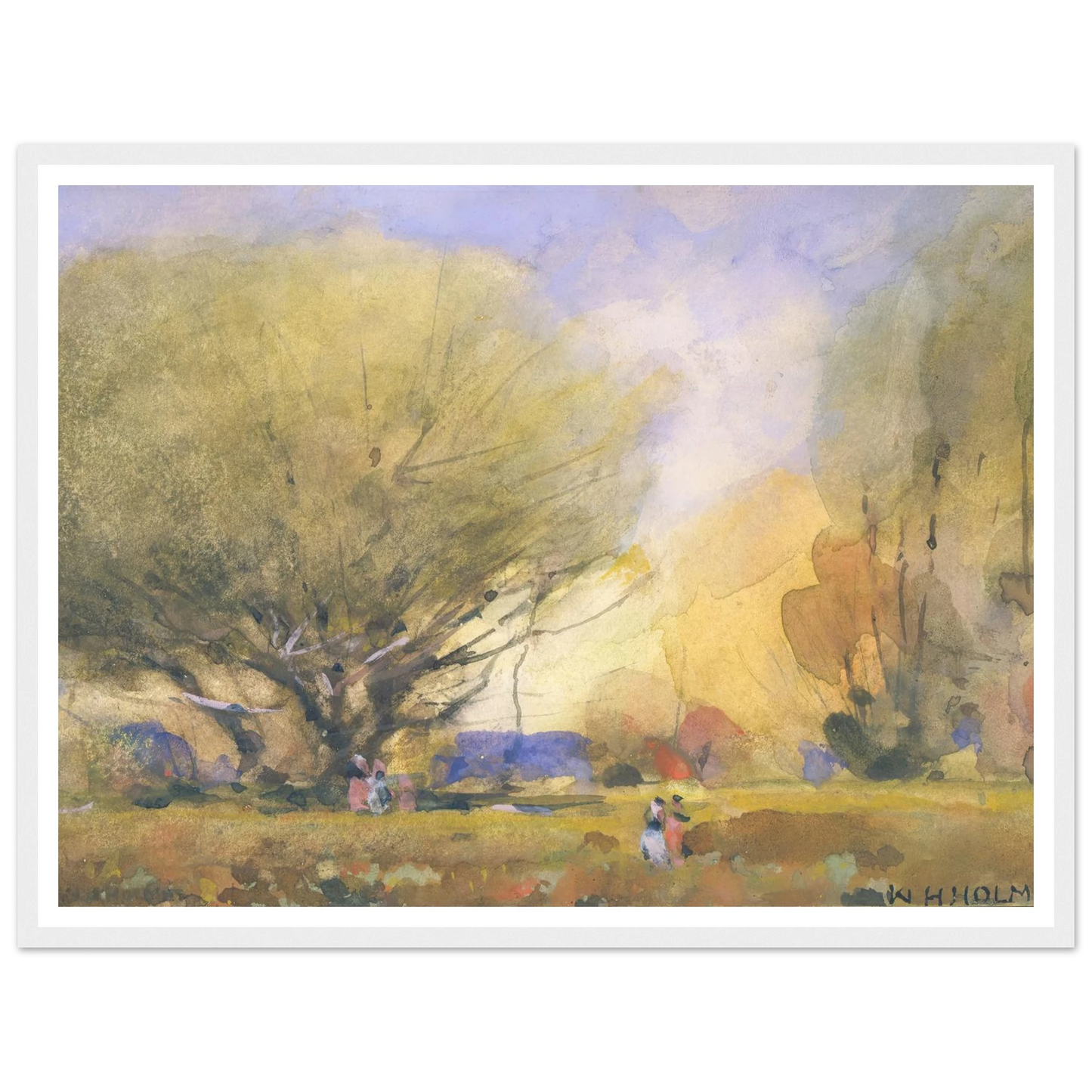 Summer Scene (ca. 1920) Art Print | William Henry Holmes-Quipham Collections