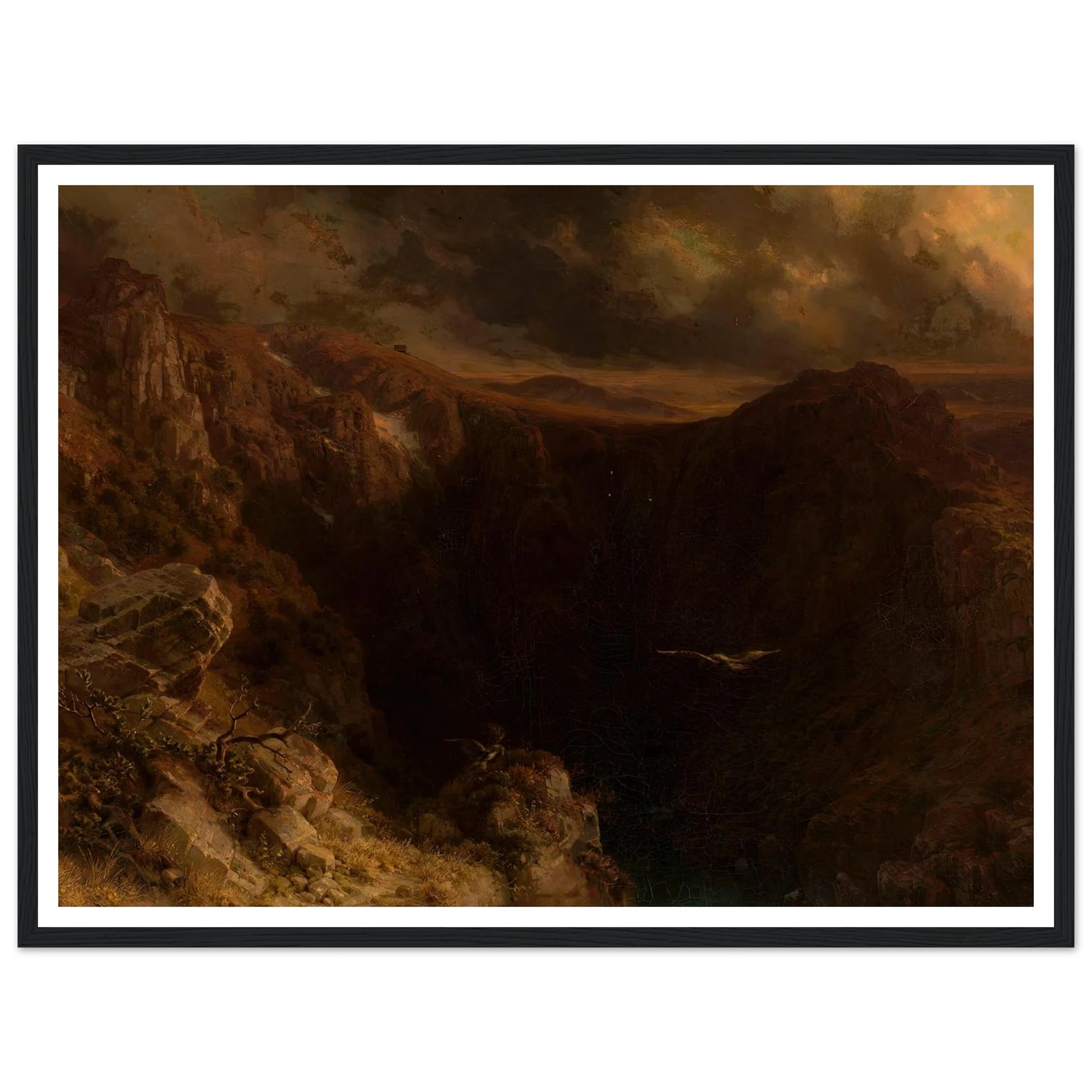 Evening in the mountains (1843) Art Print | August Behrendsen-Quipham Collections