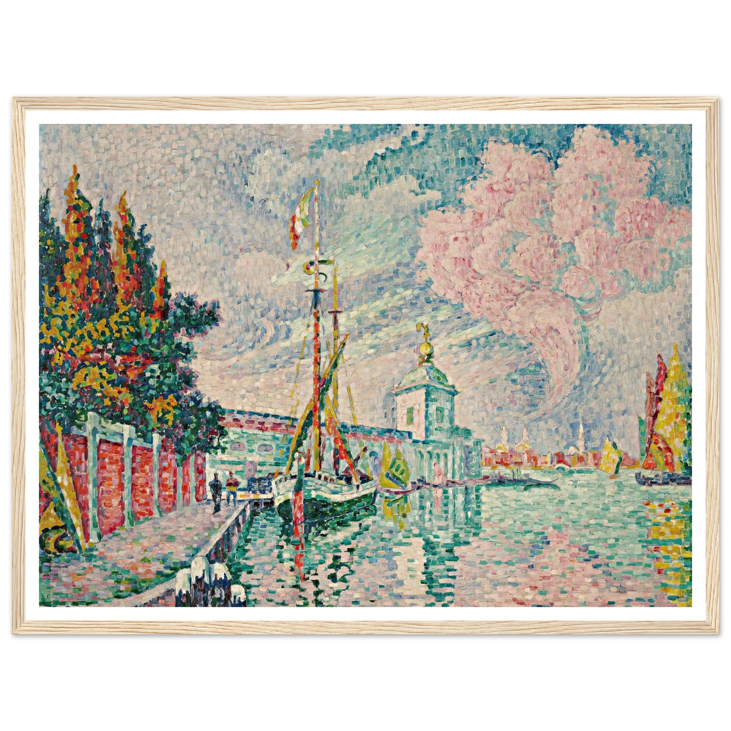 La Dogana, Venise (1923) Art Print | Paul Signac-Quipham Collections