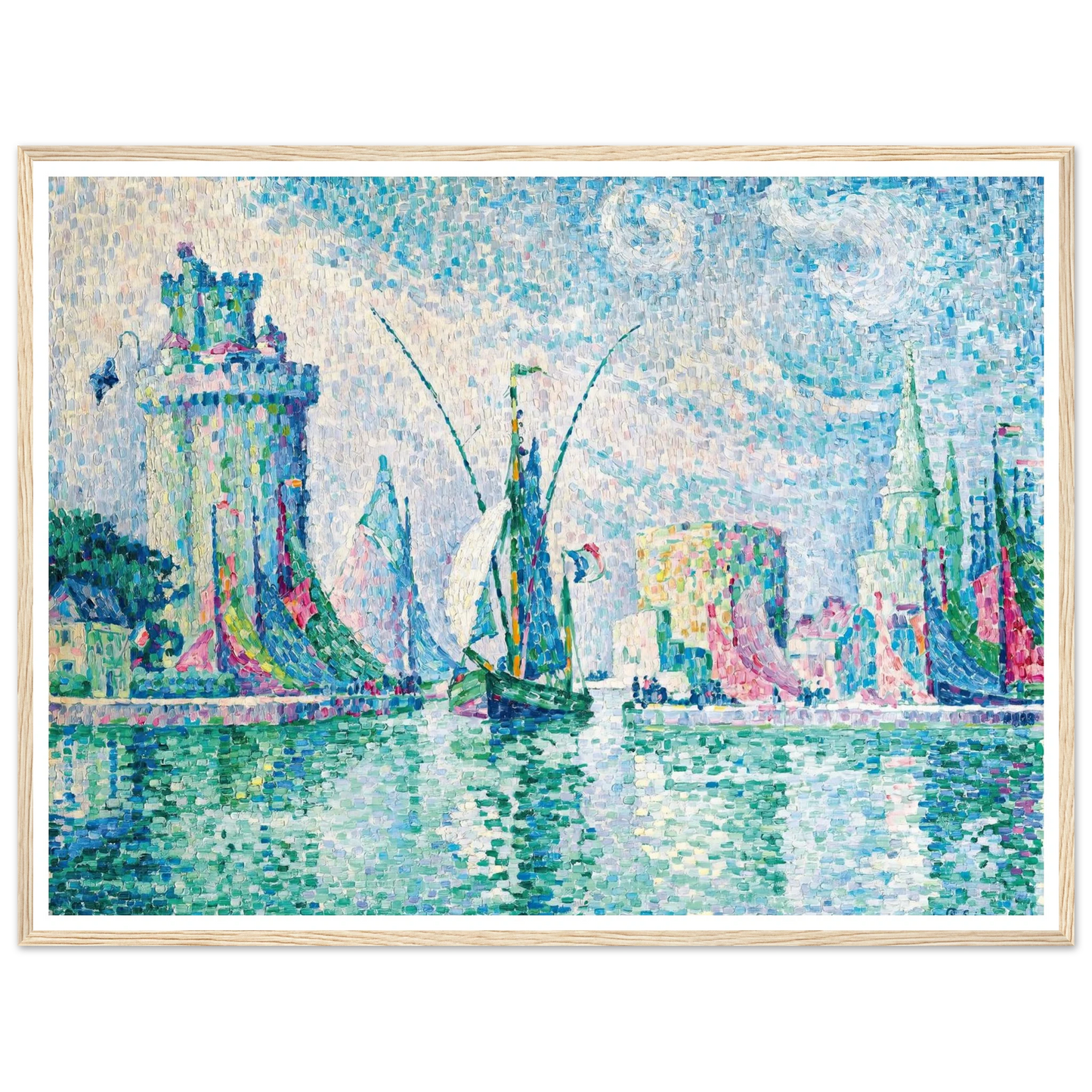 Les Tours Vertes, La Rochelle (1913) Art Print | Paul Signac-Quipham Collections