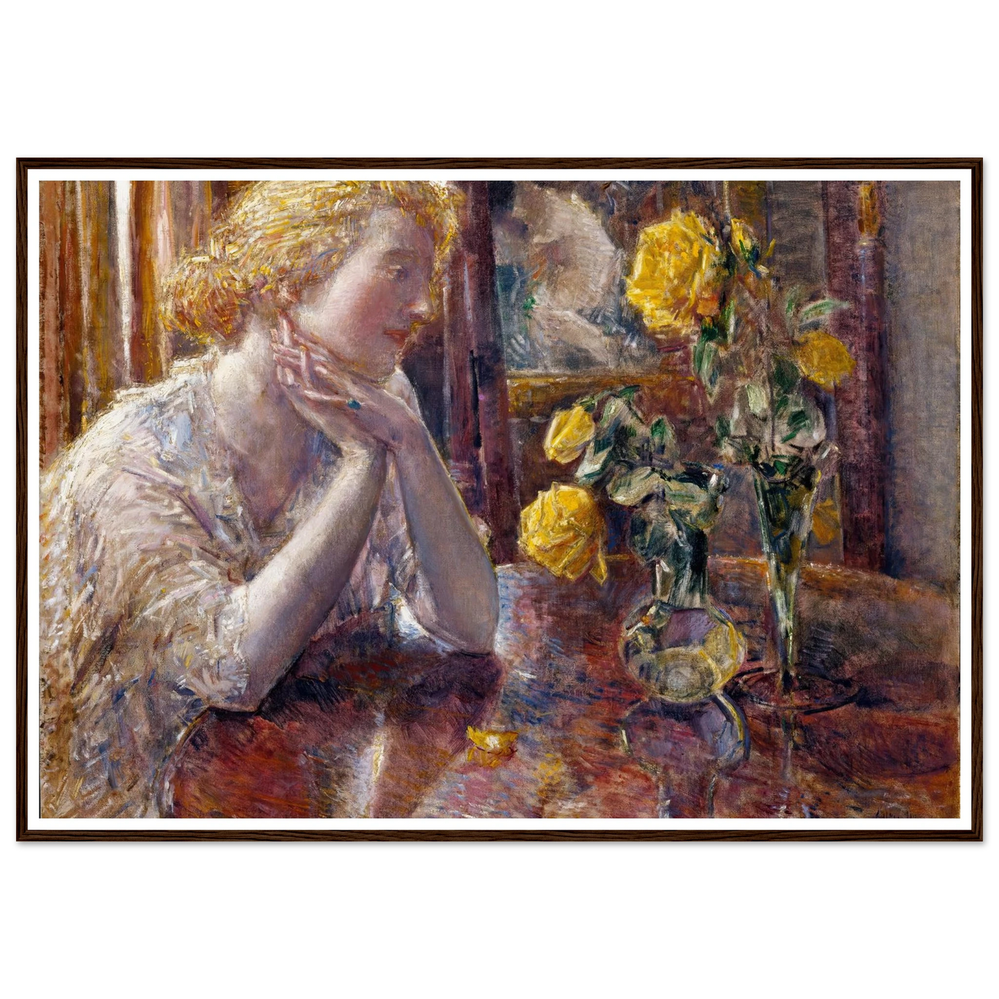 Maréchal Niel Roses (1919) Art Print | Childe Hassam-Quipham Collections