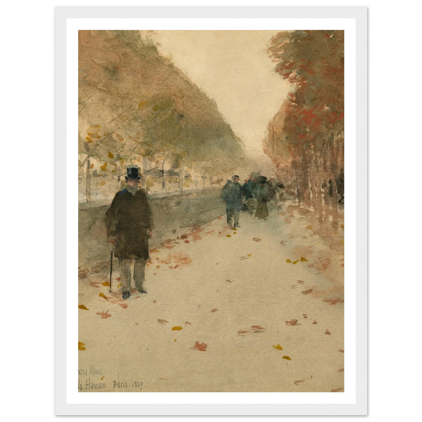 Quai du Louvre (1889) Art Print | Childe Hassam-Quipham Collections