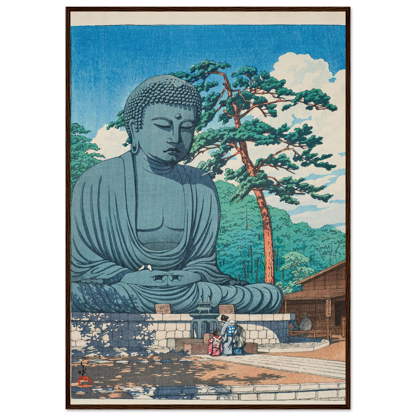 Kamakura daibutsu (The Great Buddha at Kamamura) (1930) Art Print | Kawase Hasui-Quipham Collections