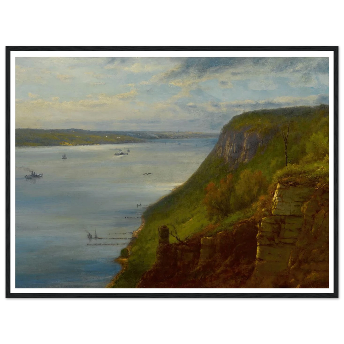 Palisades on the Hudson (1866) Art Print | George Inness-Quipham Collections