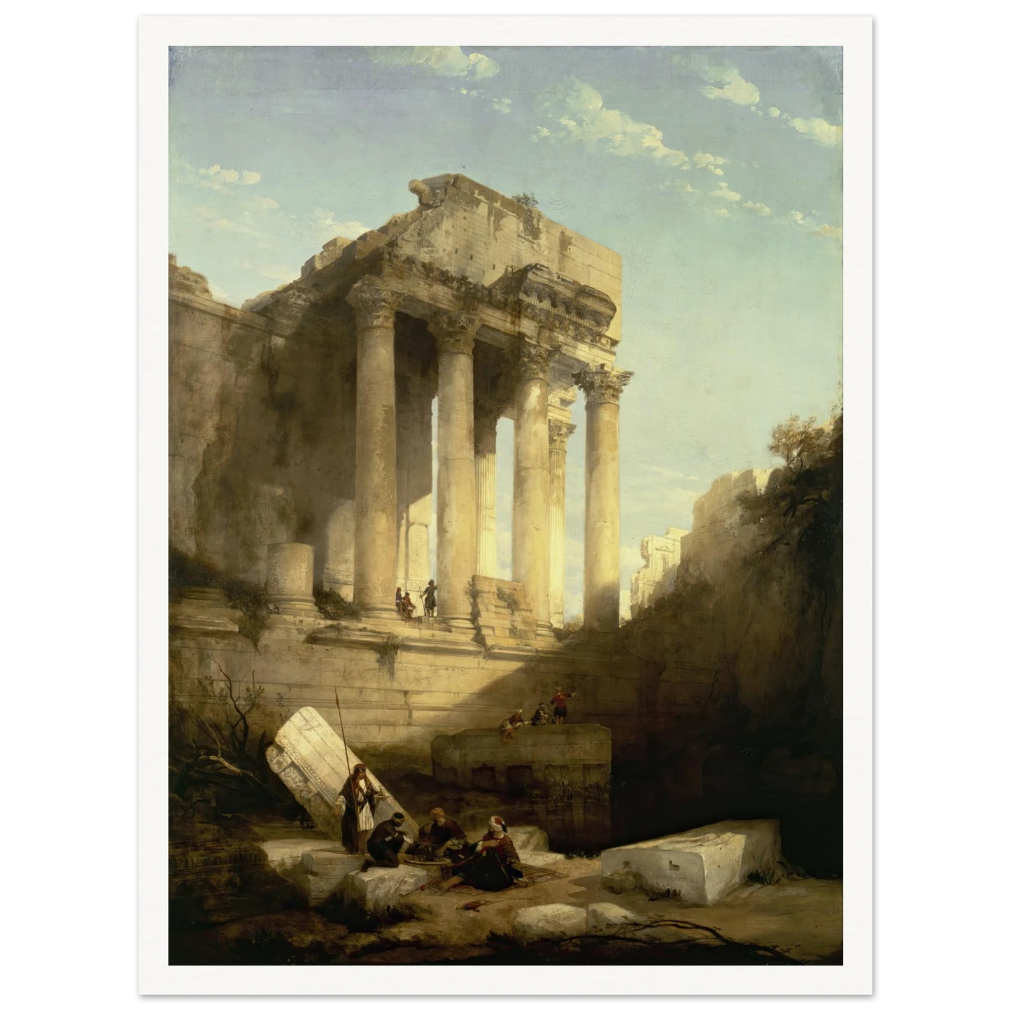 Baalbec,Ruins of the Temple of Bacchus Art Print | David Roberts-Quipham Collections
