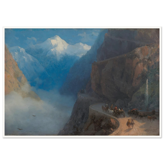 From Mleta to Gudauri (1868) Art Print | Ivan Konstantinovich Aivazovsky-Quipham Collections