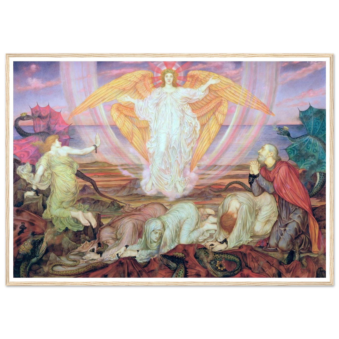 Death of the Dragon (circa 1914) Art Print | Evelyn de Morgan-Quipham Collections