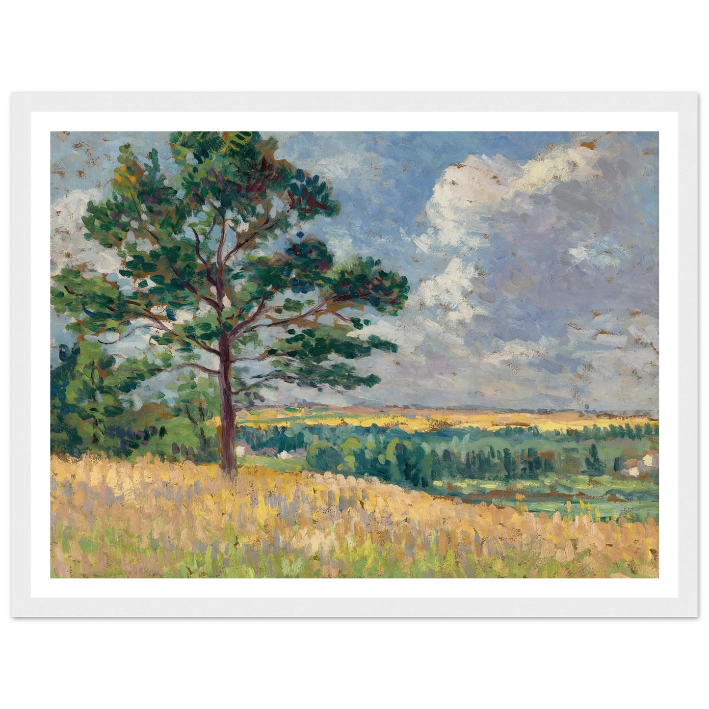 Paysage près de Méréville (circa 1905) Art Print | Maximilien Luce-Quipham Collections