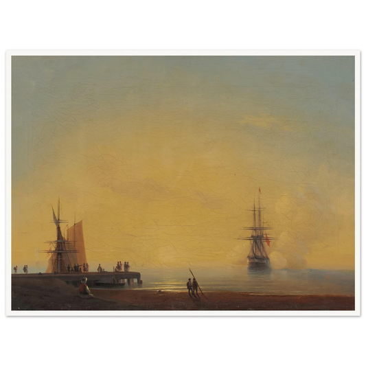 In the roads, Evening (1867) Art Print | Ivan Konstantinovich Aivazovsky-Quipham Collections