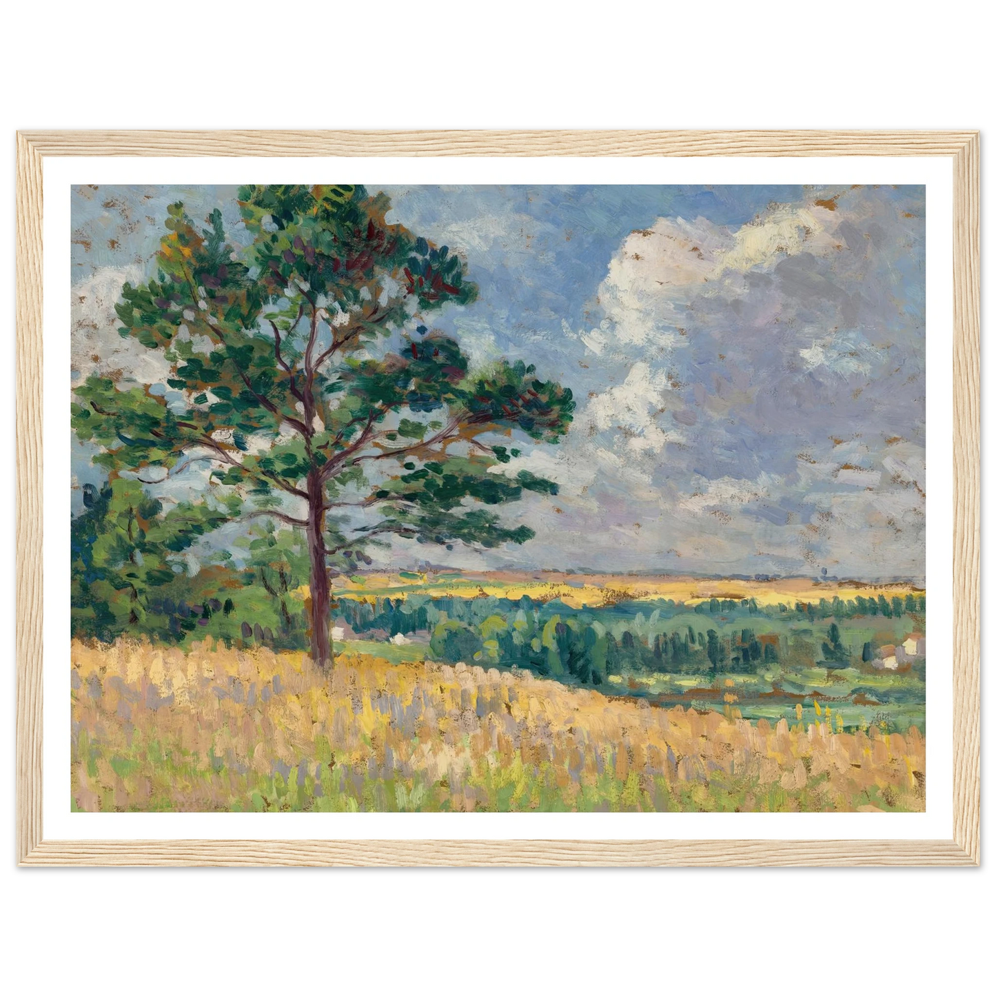 Paysage près de Méréville (circa 1905) Art Print | Maximilien Luce-Quipham Collections