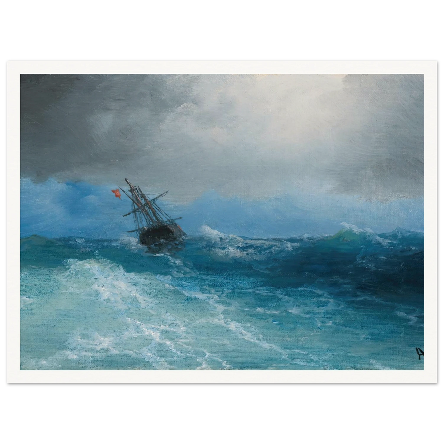 Gathering Storm (1899) Art Print | Ivan Konstantinovich Aivazovsky-Quipham Collections