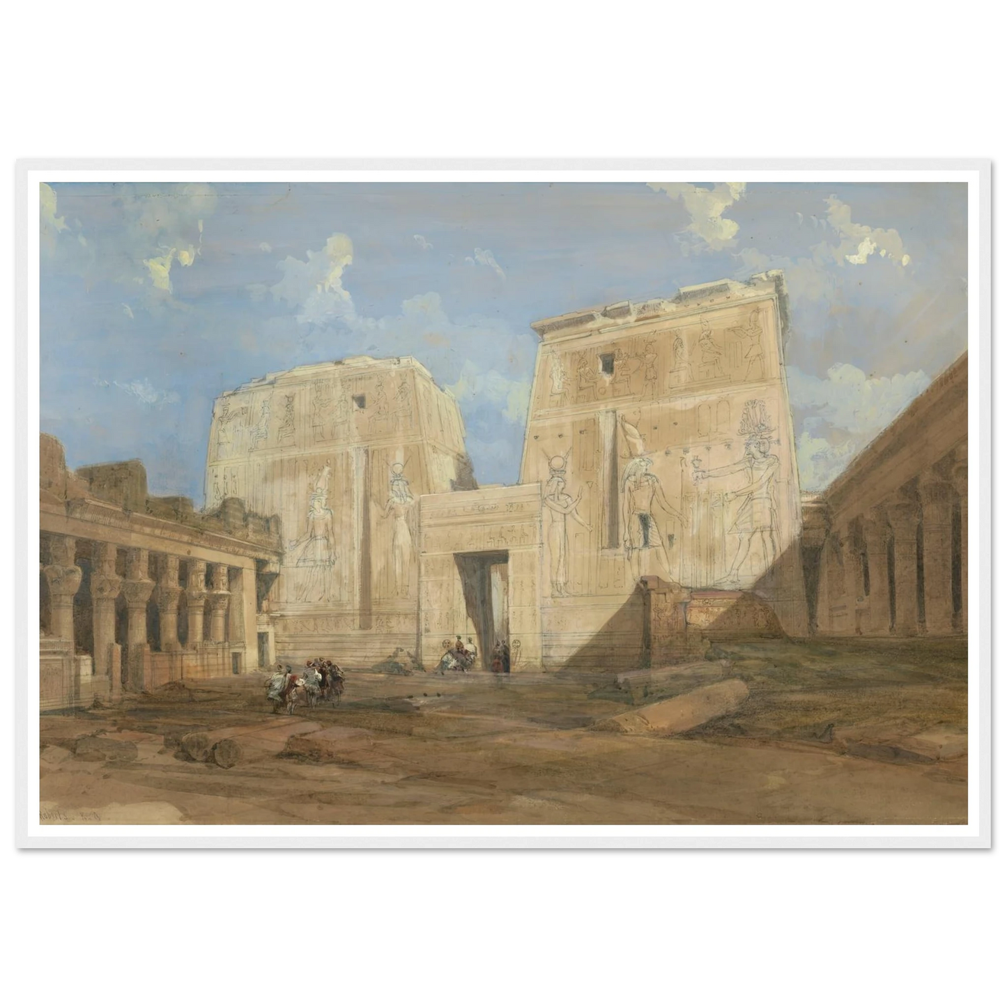 Entrance to the Temple of Isis, Philae Art Print | David Roberts-Quipham Collections