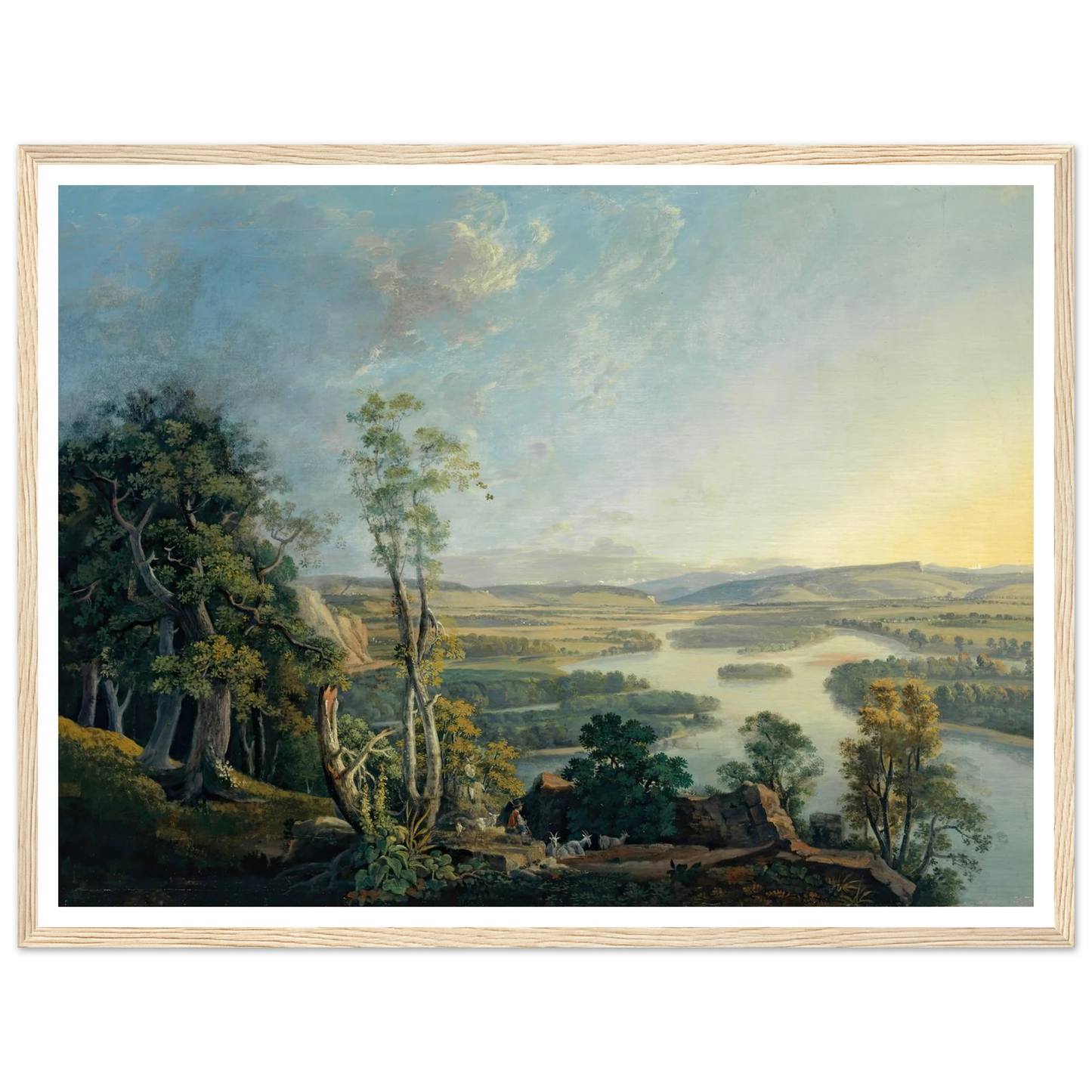 Landscape of the Rhine near the Isteinerklotz Art Print | Peter Birmann-Quipham Collections