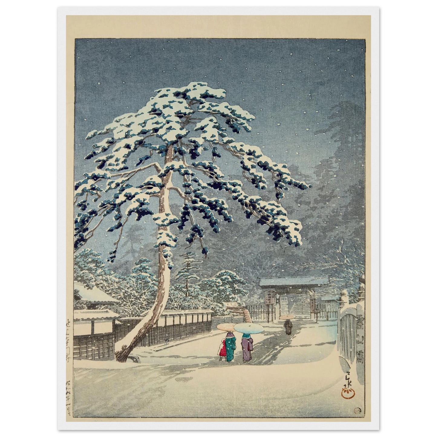 Ikegami Honmonji (Honmon Temple, Ikegami) (1931) Art Print | Kawase Hasui-Quipham Collections
