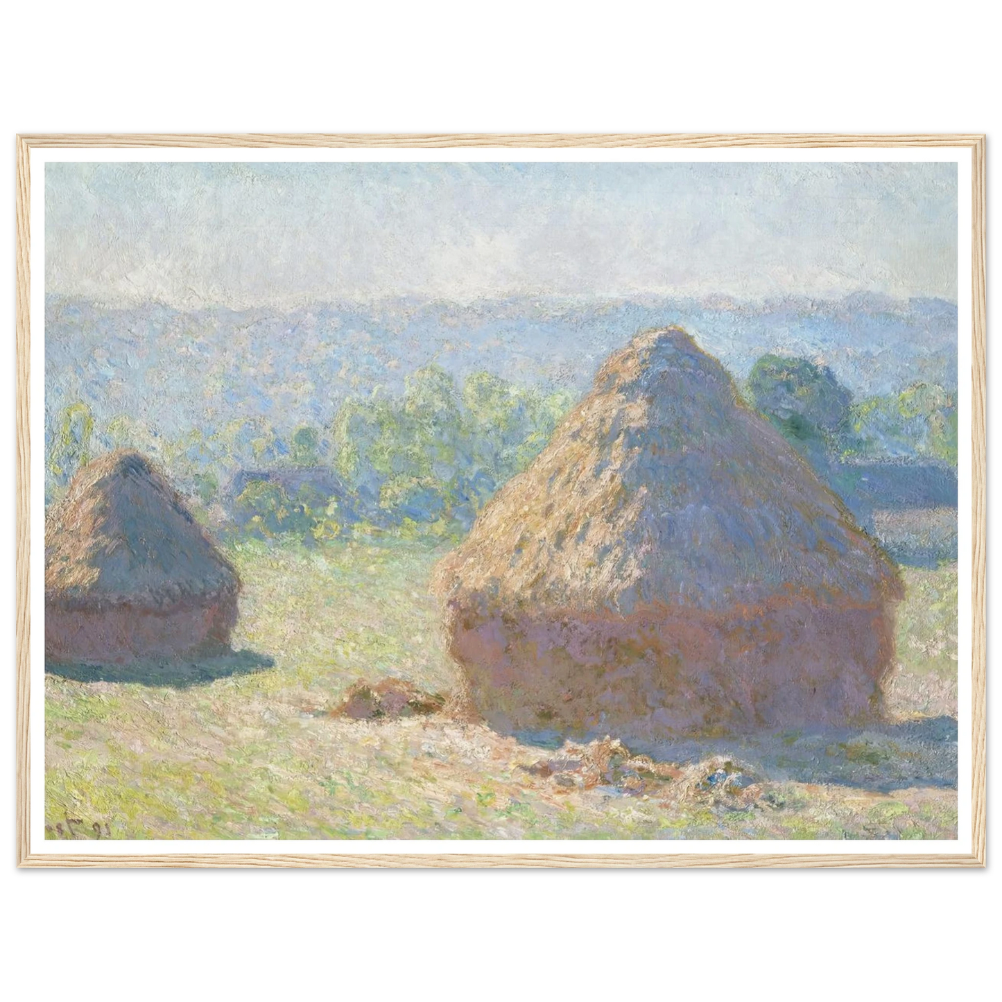 Haystacks, end of Summer (1891) Art Print | Claude Monet-Quipham Collections