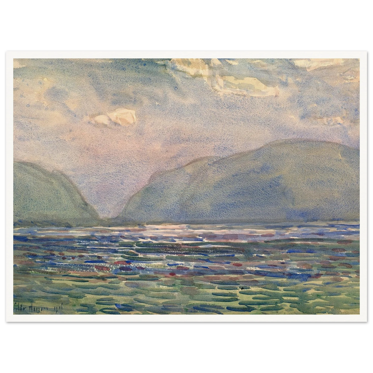 Noon above Newburgh (1916) Art Print | Childe Hassam-Quipham Collections