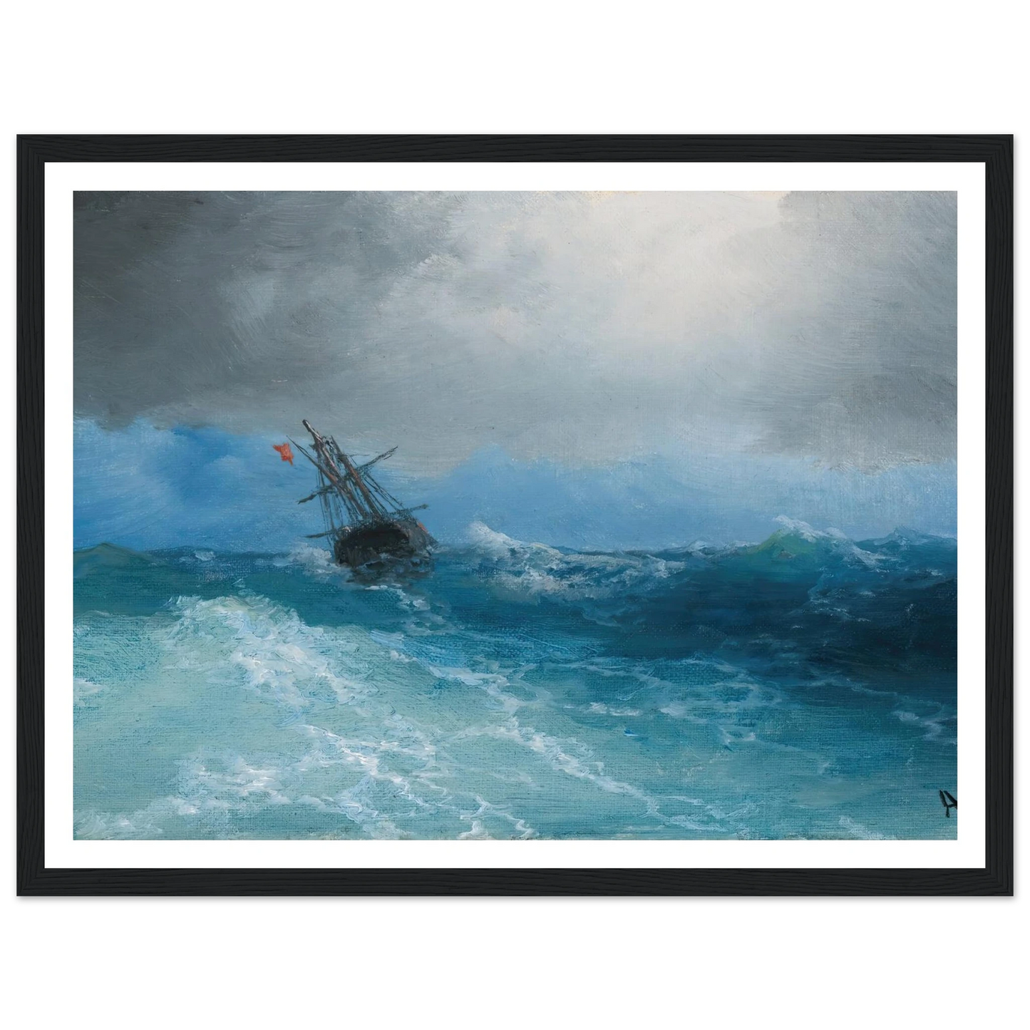 Gathering Storm (1899) Art Print | Ivan Konstantinovich Aivazovsky-Quipham Collections