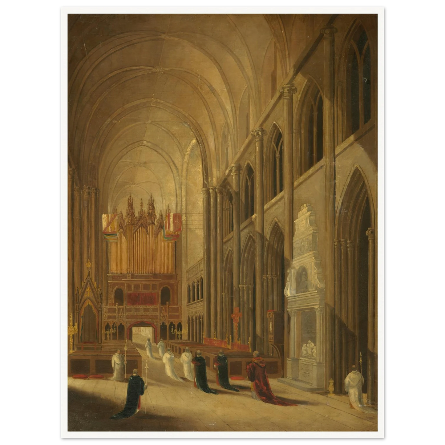 Going to Mass Art Print | David Roberts-Quipham Collections