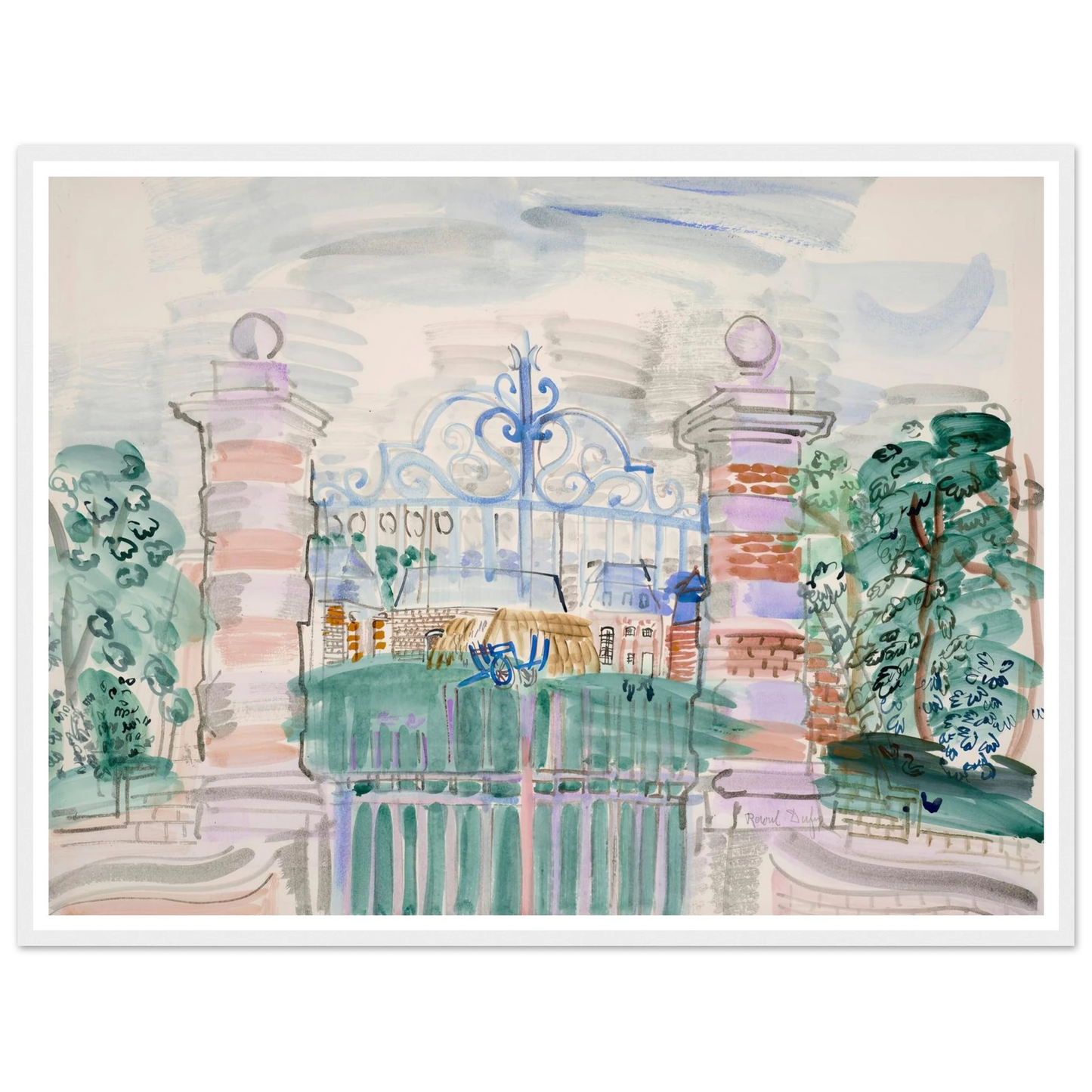 La ferme Louis XIII (1927) Art Print | Raoul Dufy-Quipham Collections