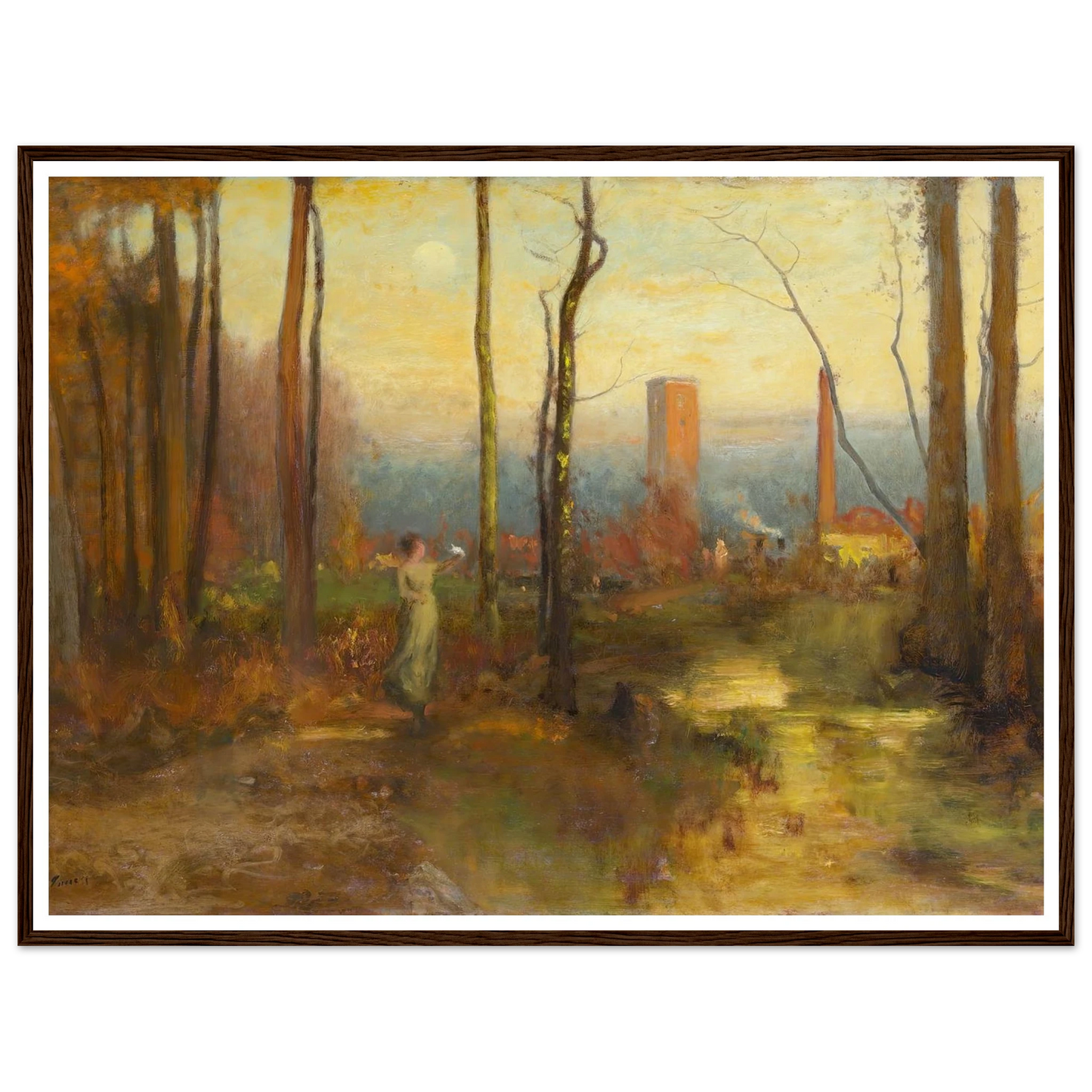 The Mill Stream, Montclair, New Jersey (c. 1888) Art Print | George Inness-Quipham Collections