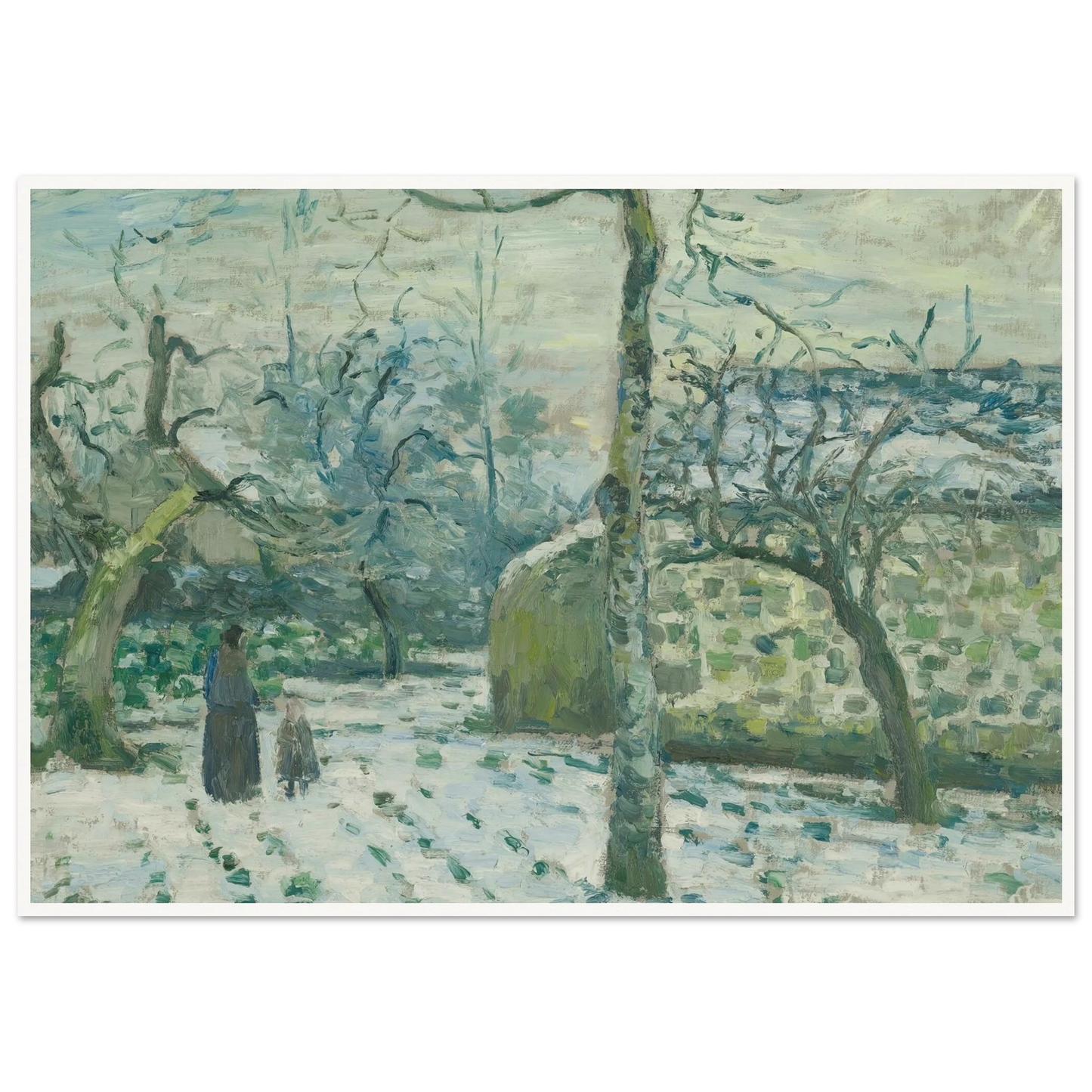 Effet De Neige À Montfoucault (circa 1874) Art Print | Camille Pissarro-Quipham Collections