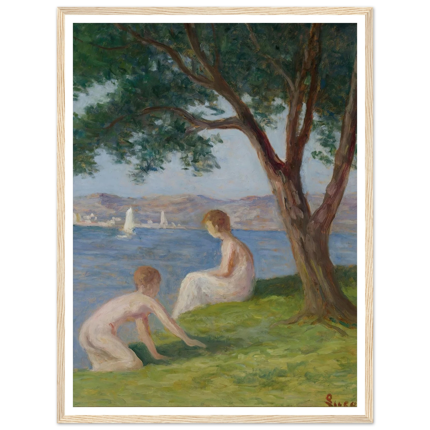 Baigneurs À St. Tropez Art Print | Maximilien Luce-Quipham Collections
