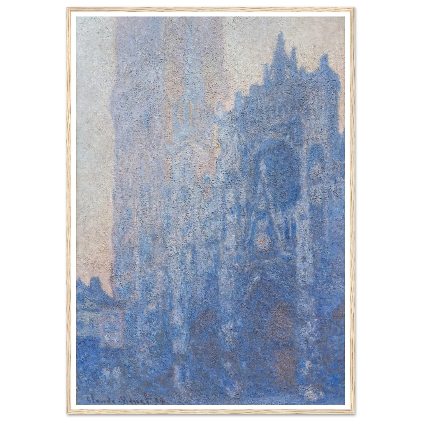 Rouen Cathedral Façade and Tour d’Albane (Morning Effect) (1894) Art Print | Claude Monet-Quipham Collections