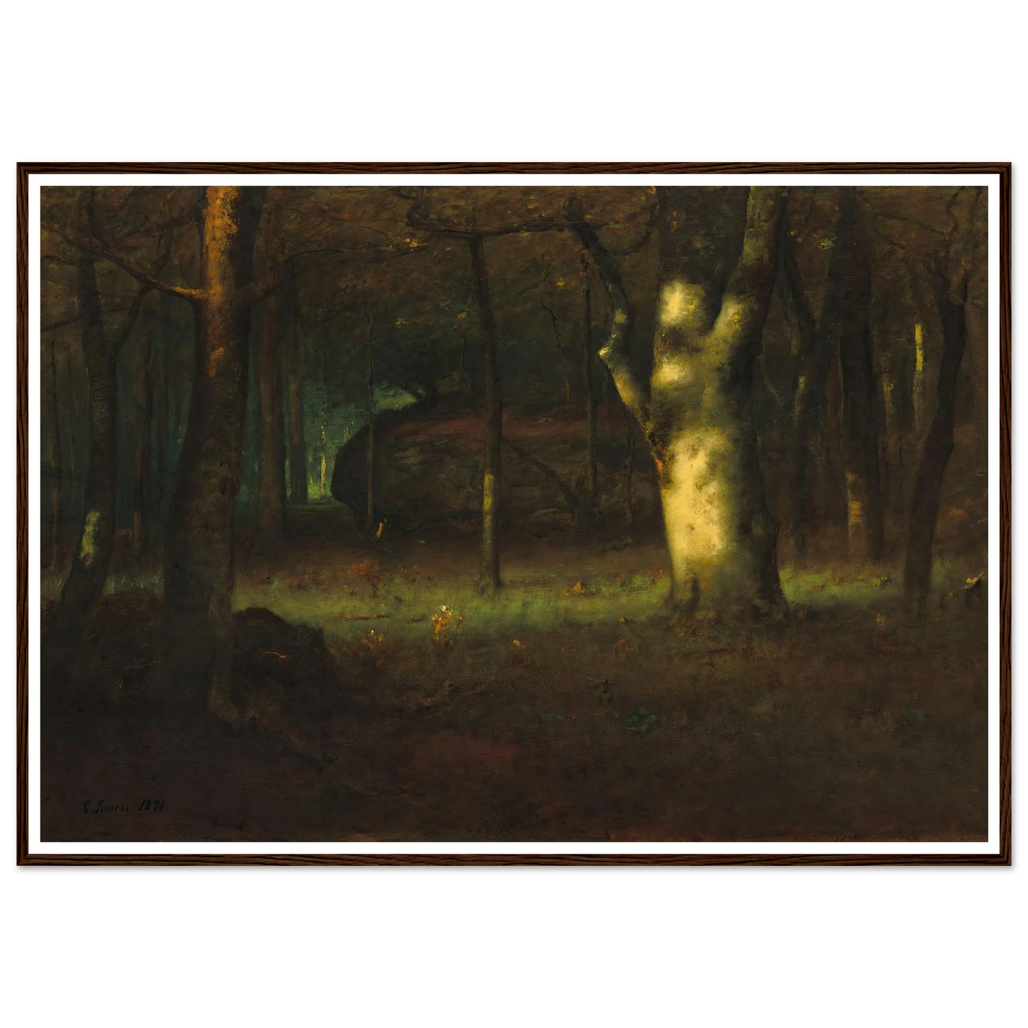 Sunset in the Woods (1891) Art Print | George Inness-Quipham Collections