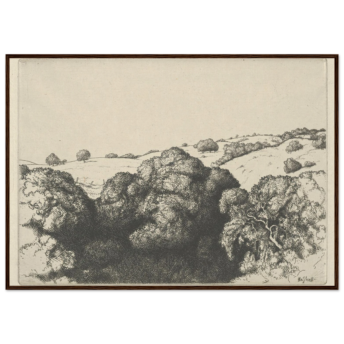 Live Oak Shadows (1900-1925) Art Print | Ernest Haskell-Quipham Collections