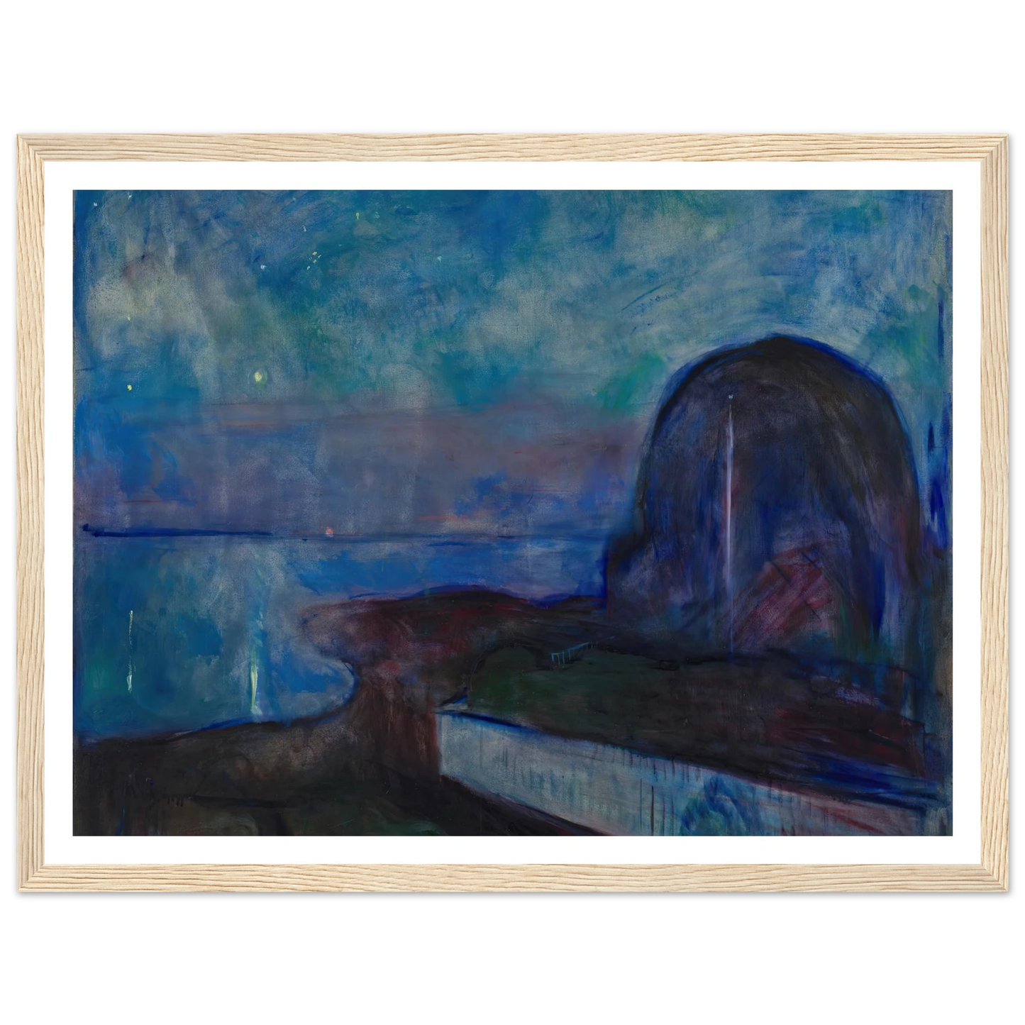 Starry Night (1893) Art Print | Edvard Munch-Quipham Collections