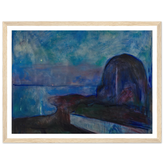 Starry Night (1893) Art Print | Edvard Munch-Quipham Collections