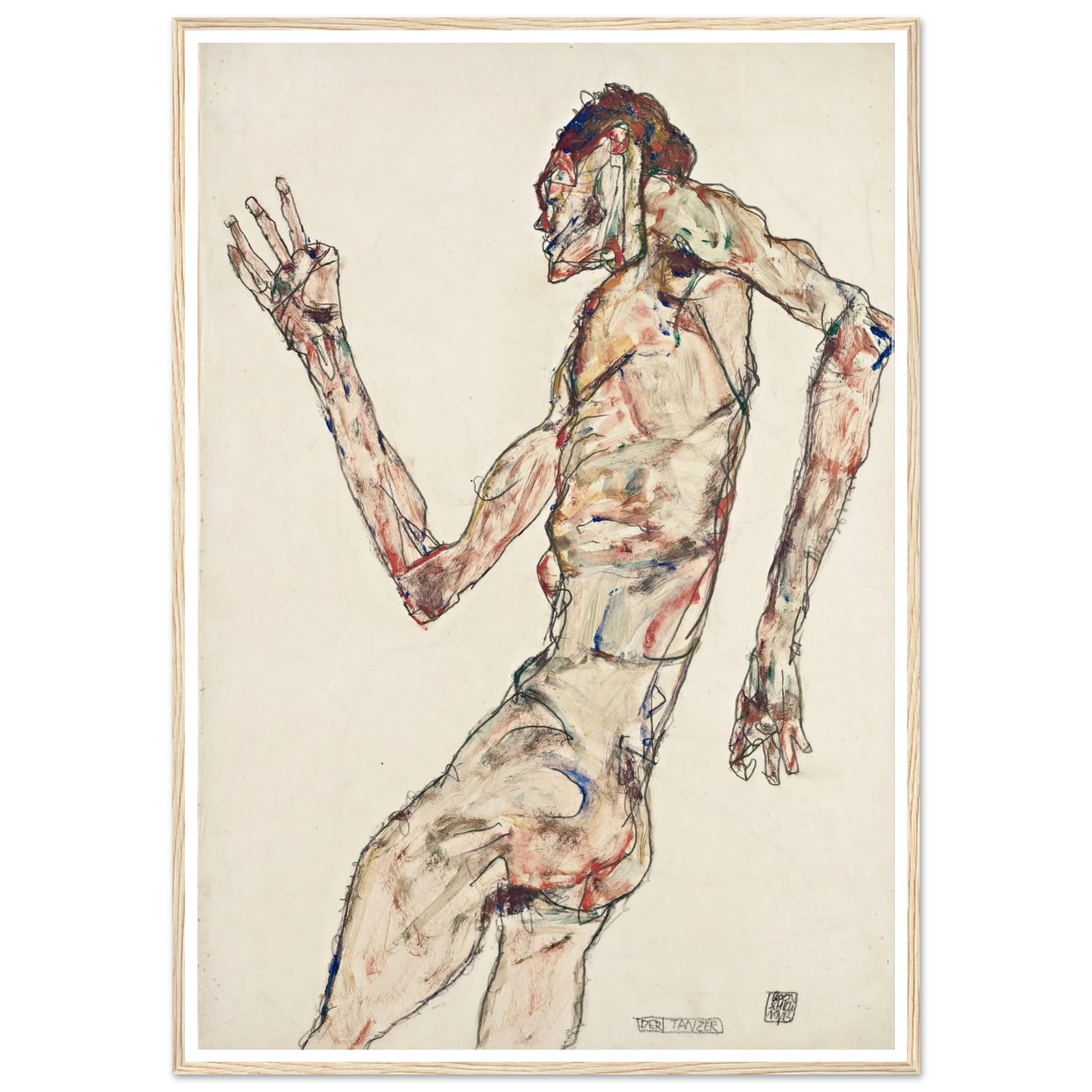 The Dancer (1913) Art Print | Egon Schiele-Quipham Collections
