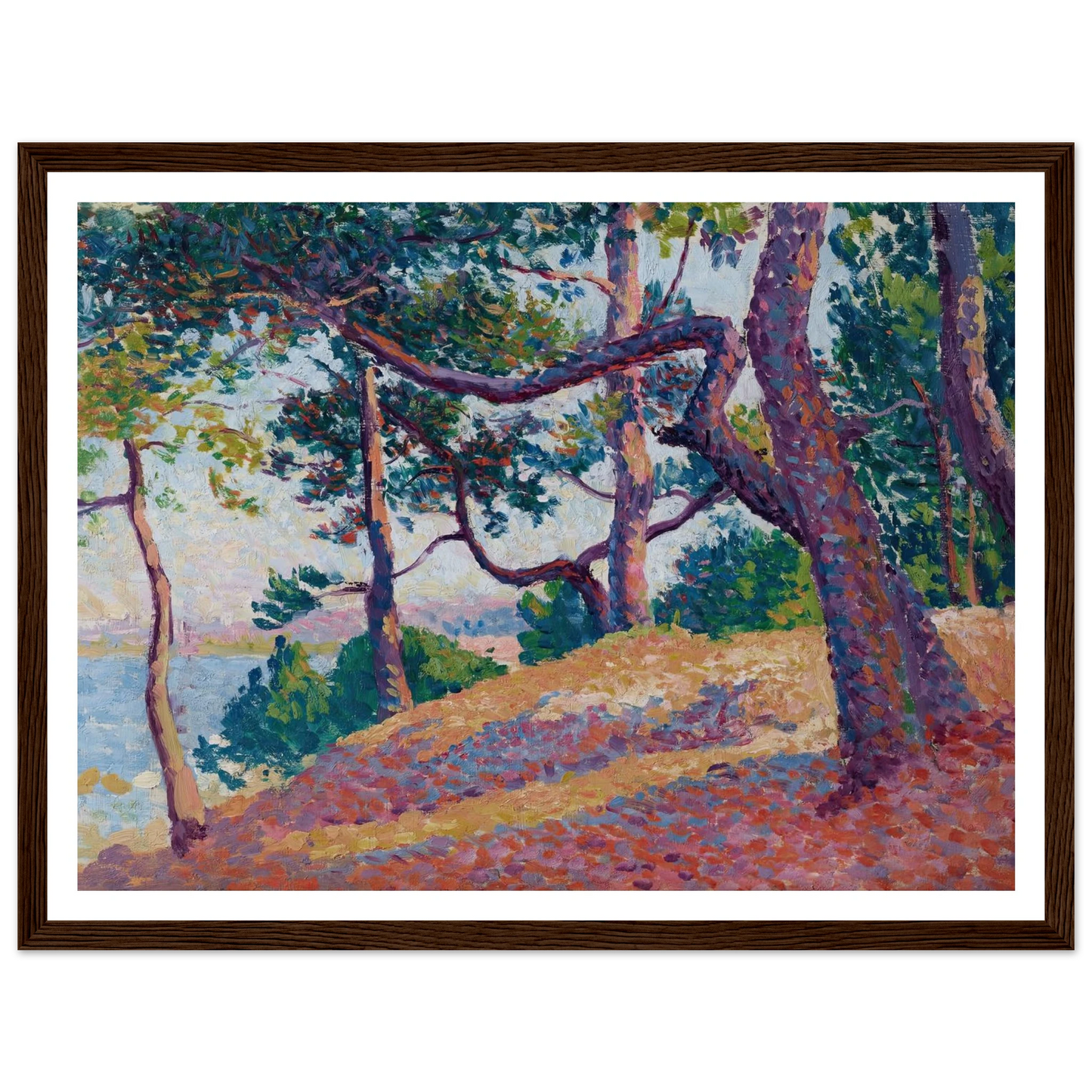 Paysage à Saint-Tropez (1892) Art Print | Maximilien Luce-Quipham Collections