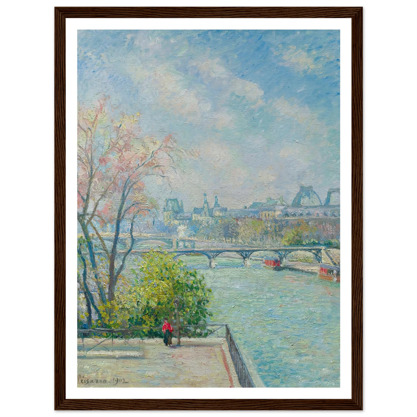 Le Louvre, Matin, Printemps (1902) Art Print | Camille Pissarro-Quipham Collections